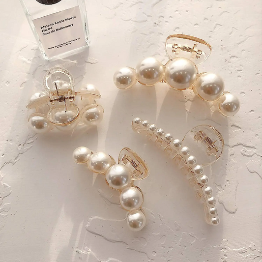 Elegant Big Pearl Hair Claws