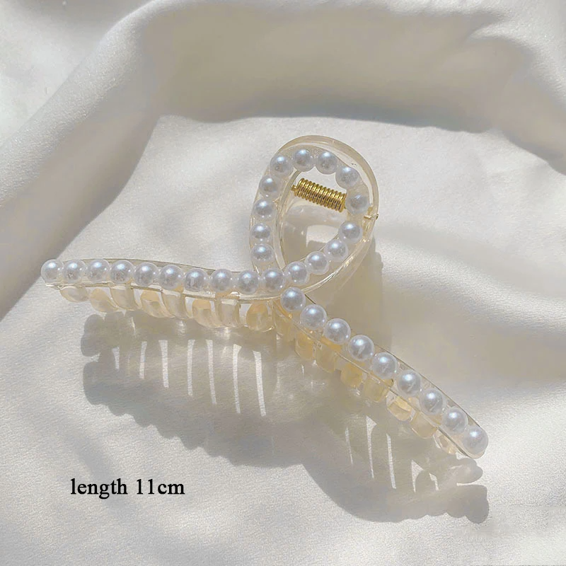 Elegant Big Pearl Hair Claws