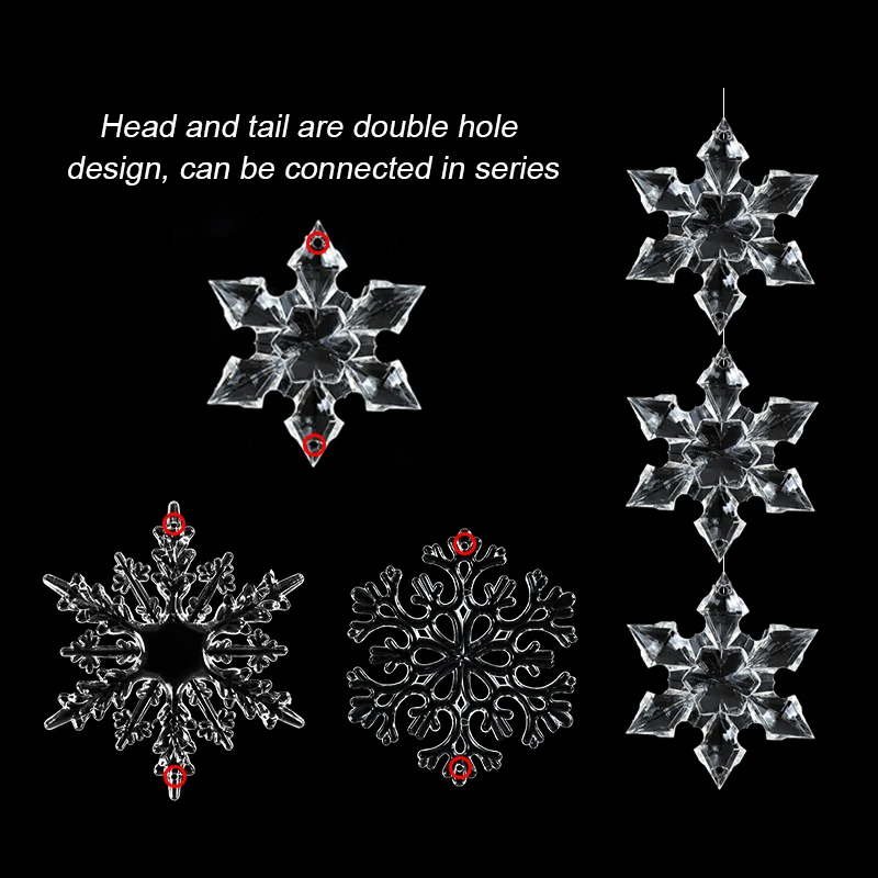 Christmas Acrylic Snowflake Ornaments