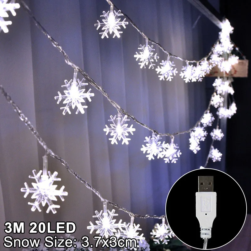 Snowflake LED Light Christmas Decorations