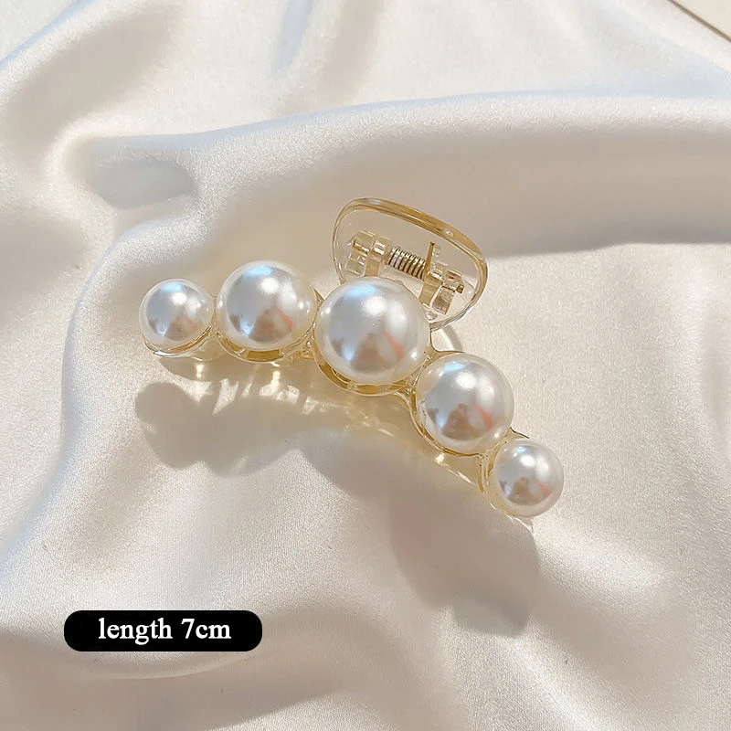 Elegant Big Pearl Hair Claws