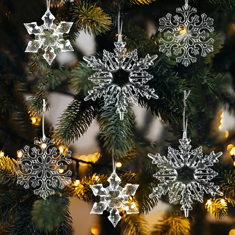 Christmas Acrylic Snowflake Ornaments