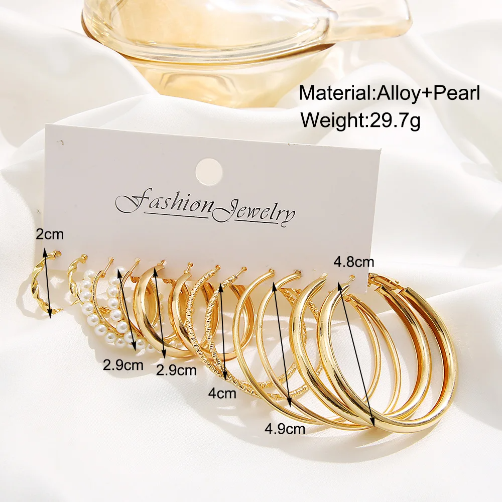 Vintage Hoop Earrings Set