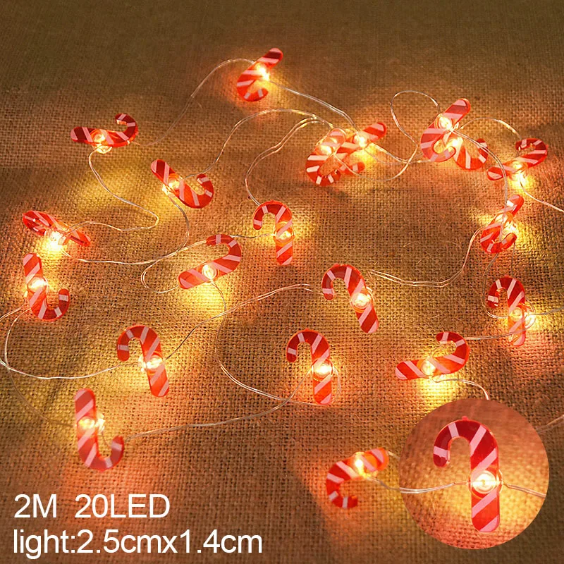 Santa Claus Snowflake LED Light String