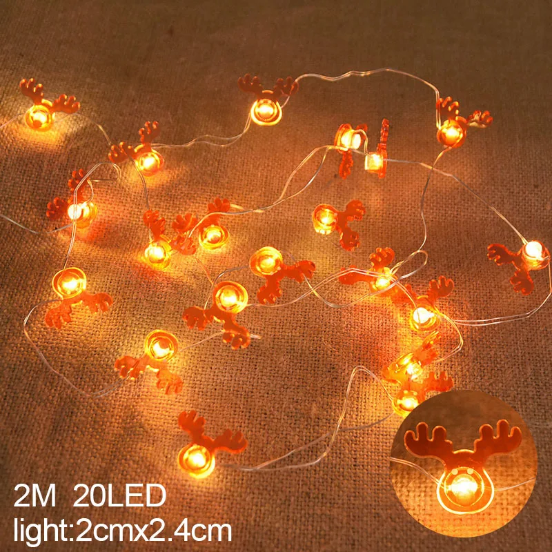 Santa Claus Snowflake LED Light String