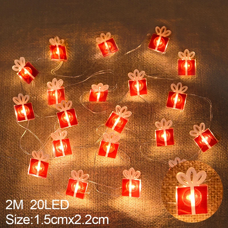 Santa Claus Snowflake LED Light String