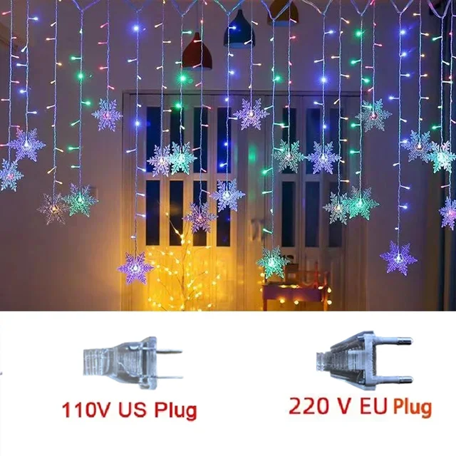 Christmas Snowflakes LED String Lights