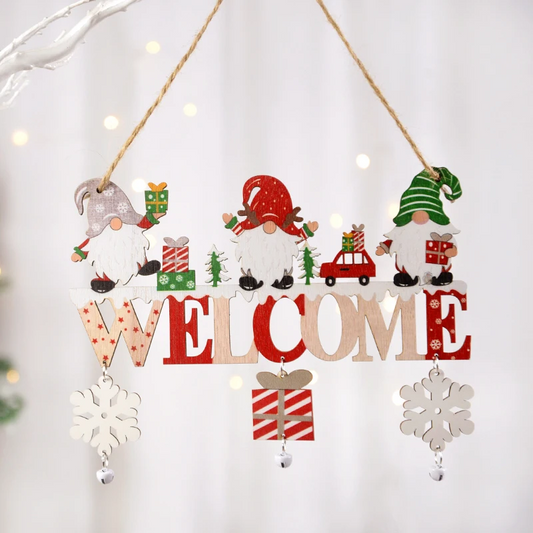 Christmas Wooden Decorations Wall Porch