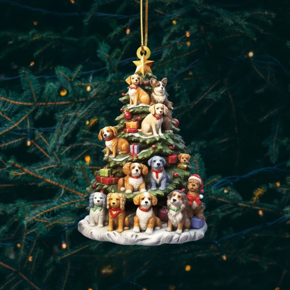 2D Christmas Tree Ornament