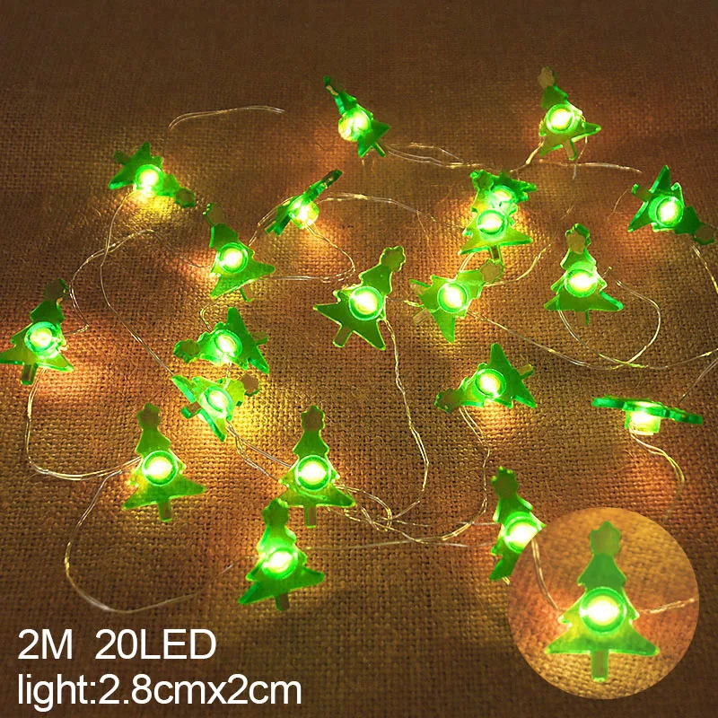 Santa Claus Snowflake LED Light String