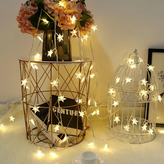 LED String Lights Outdoor Star Chain Lights