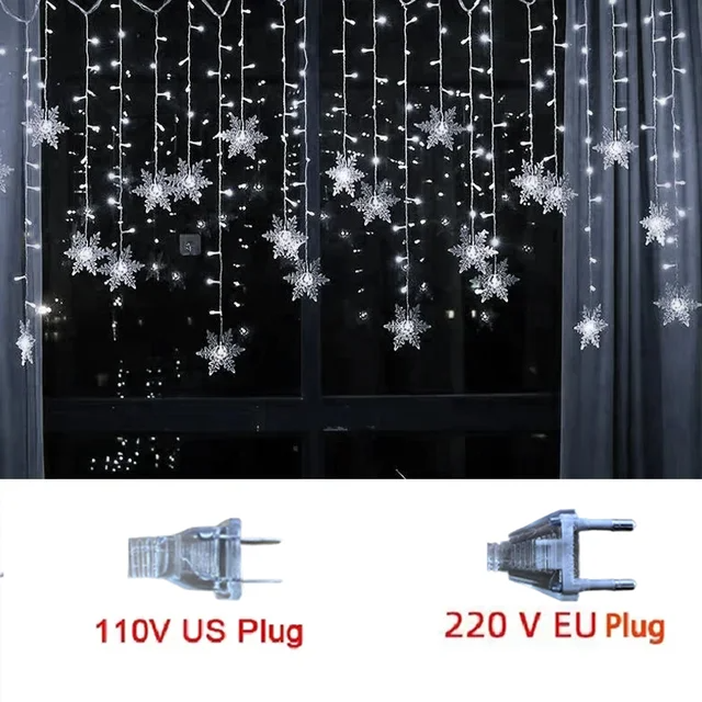 Christmas Snowflakes LED String Lights