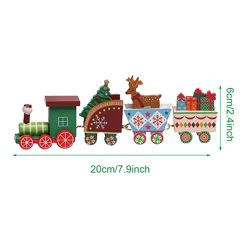 Christmas Wooden Train Decorations